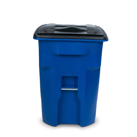 Toter 96 gal Trash Can, Blue ANA96
